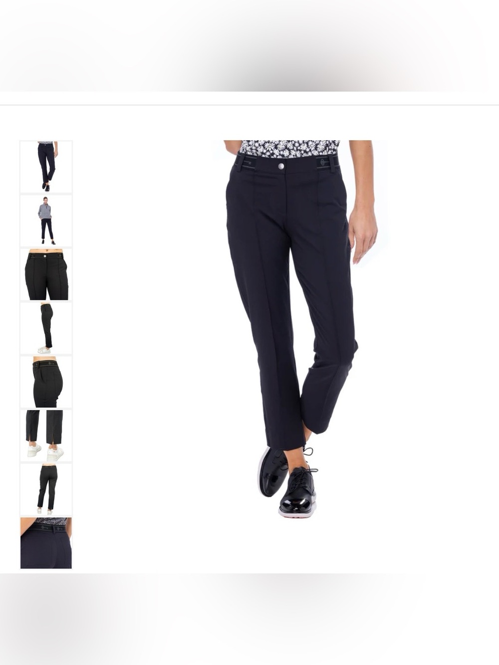Belyn Key  BK Sport Crop Pant size XXL black trousers women’s EUC